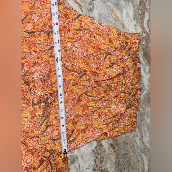 NWT Rachael Zoe maxi skirt set medium skirt small top boho ruffle with slit - Picture 8 of 9